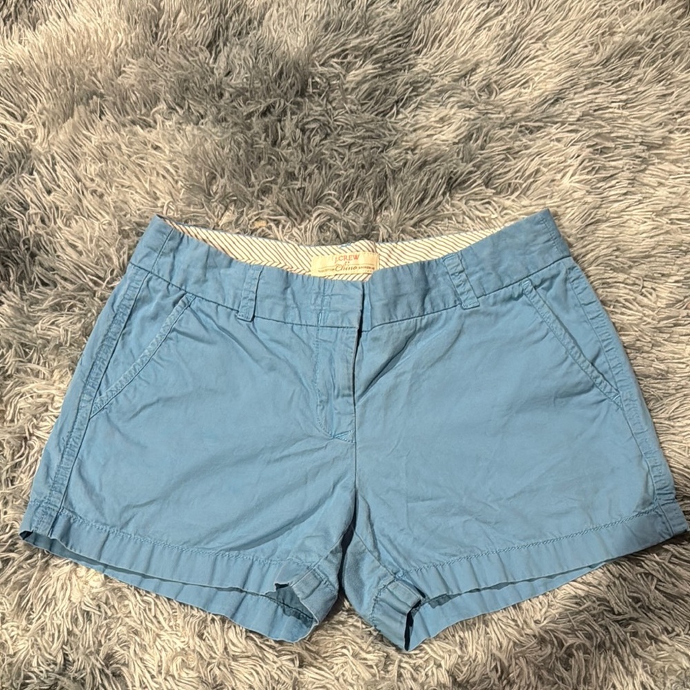 J. Crew Blue Bermudas Lightweight Cotton Blend